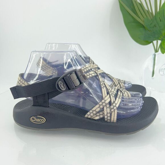 Chaco Women ZX/2 Sandal Size 8 Outdoor Hike Grey Strappy Thong Adjustable Shoe - Picture 3 of 14